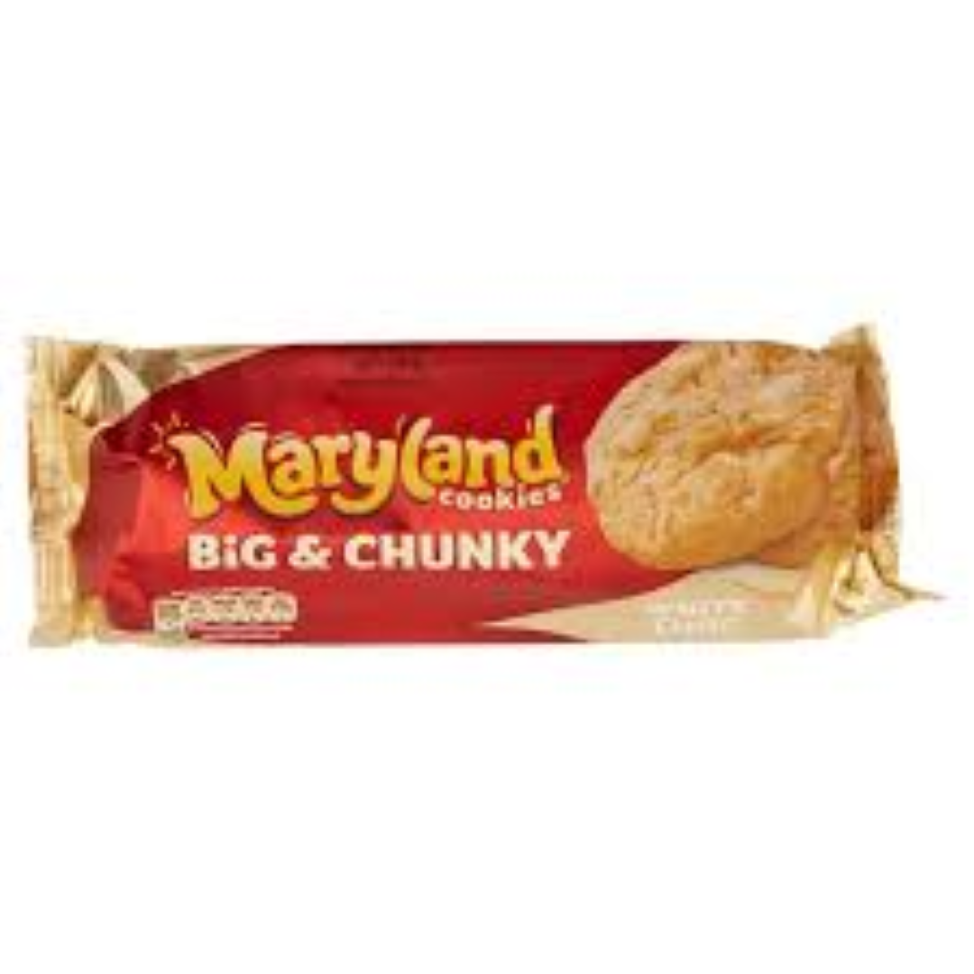 MARYLAND BIG N CHUNKY WHITE CHOCOLATE COOKIES 180G